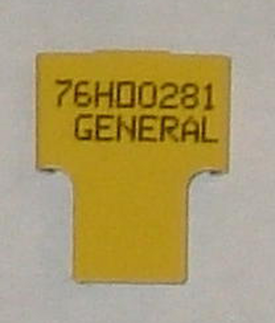 Cane tab to label ampoule cane – YELLOW