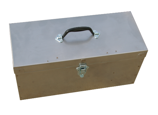 AI Empty Kitbox only – Stainless Steel – Dividers in place – Make up your own kit