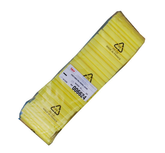 AI straw storage goblet – Polygonal – IMV Visotube – Yellow (Pack of 300)