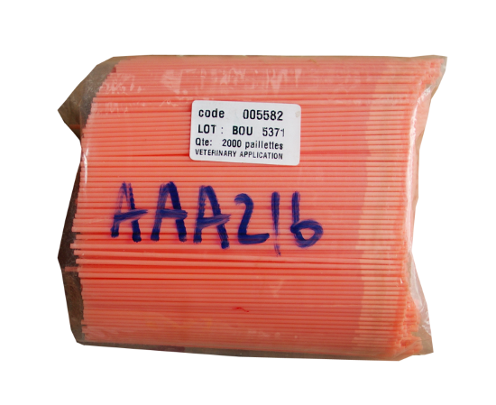 AI straws – IMV 025601 0.25ml (1/4cc) Salmon 2000 pack