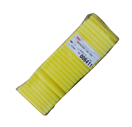 AI straw storage goblet – round – 13mm IMV Visotube – Yellow (pack of 300)